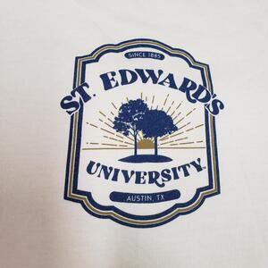 St. Edward's University Austin TX Shirt Mens XL White Graphic Tee Uscape Apparel